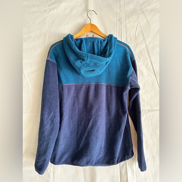 Prana Hoodie - Colorblock Blue Scallop - Picture 3 of 13